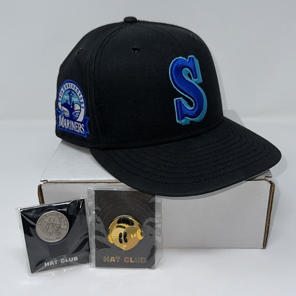 Hat Club Seattle Mariners “Vinyl Pack” Fitted Hat Size 7 3/8 - Picture 1 of 7